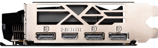 MSI GeForce RTX 4060 vista de puertos