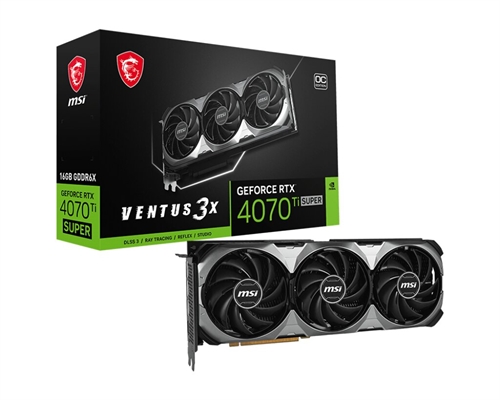 MSI GeForce RTX 4070 Ti SUPER 16G VENTUS 3X OC package view