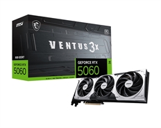 MSI GeForce RTX 5060 VENTUS 3X OC - Graphics Card, 8GB GDDR7, 128 bit, 2535MHz, 3840 Cuda Cores, 1x HDMI, 3x DisplayPort, 4.6 OpenGL