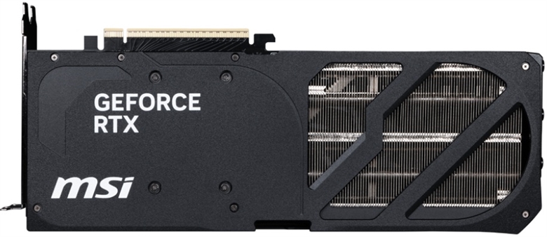 MSI GeForce RTX 5070 SHADOW 3X OC REAR VIEW