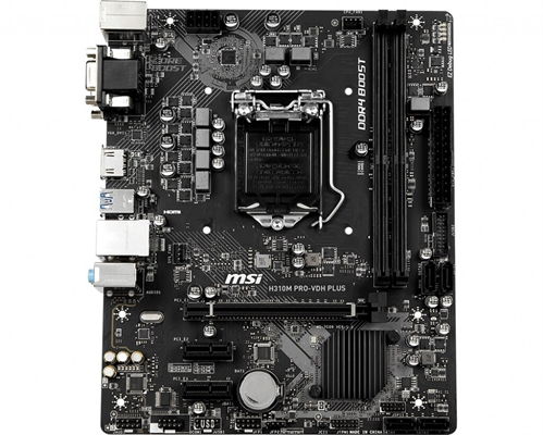 MSI H310MPRO-VDHPLUS Motherboard Vertical Front View