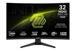 MSI MAG 321CQF E18  - Monitor Gaming, Curvo 1500R, 31.5", WQHD 2560 x 1440, 16:9, Tasa de Refresco 180Hz, 2x HDMI, 1x DisplayPort, Negro