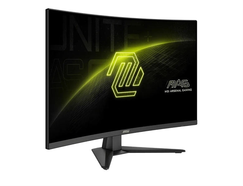 Monitor Gaming Curvo MSI MAG 321CQF E18-Vista lateral