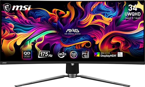 MSI MAG 341CQP - Gaming Monitors MAG 341CQP QD-OLED front view