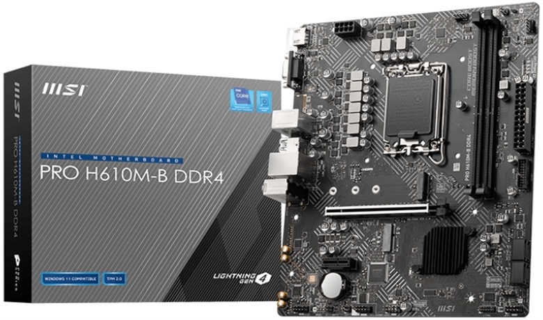 MSI MB H610M-G PRO DDR4 Front View 1