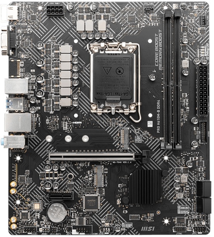 MSI MB H610M-G PRO DDR4 Front View 2