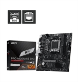 MSI PRO A620AM-B EVO  - Tarjeta Madre, Socket AM5, Micro-ATX, Doble Canal, Memoria Máxima 128GB DDR5