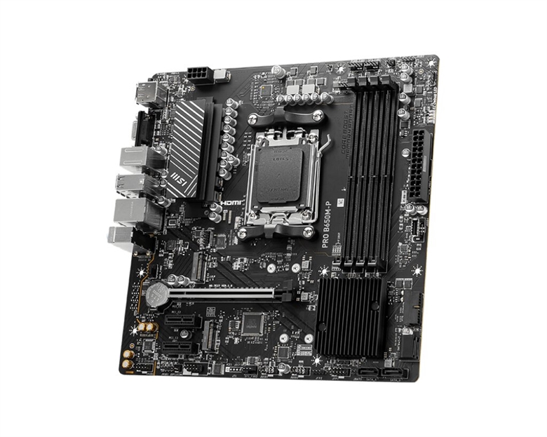 MSI PRO B650M-P - Motherboard lateral view