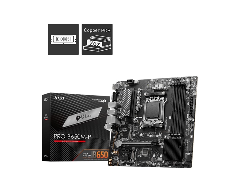 MSI PRO B650M-P - Motherboard package view