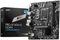 MSI PRO B760M-E - Motherboard, LGA 1700, mATX, Dual-Channel, 64GB DDR4 Max Memory