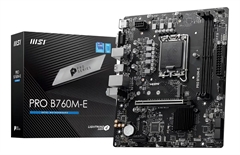 MSI PRO B760M-E - Motherboard, LGA 1700, mATX, Dual-Channel, 128GB DDR5 Max Memory