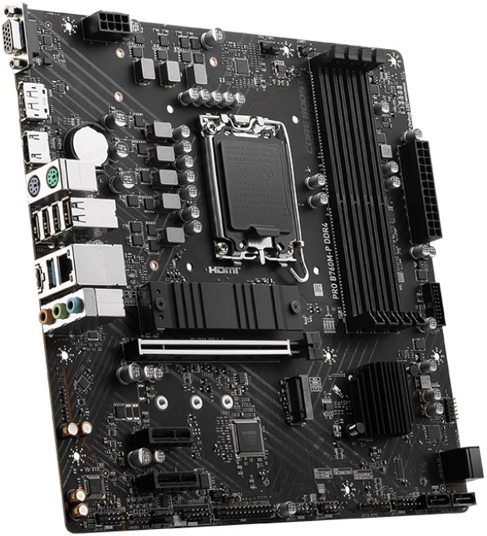 MSI PRO B760M-P rivista de lado derecho