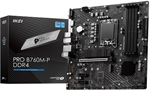 MSI PRO B760M-P - Tarjeta Madre, LGA 1700, mATX, Doble Canal, 128GB DDR4 Memoria Máxima