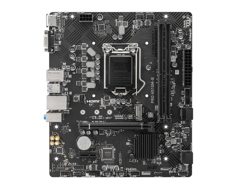 MSI PRO H510M-B - Motherboard front view