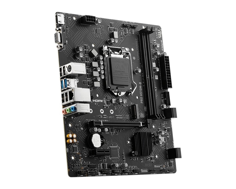 MSI PRO H510M-B - Motherboard lateral image