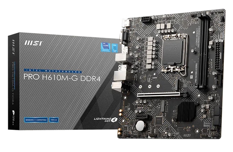 Placa Madre MSI PRO H610M-S DDR4-Vista general