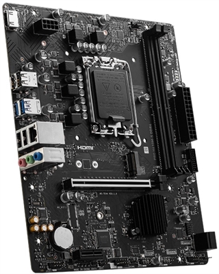 MSI PRO H610M-S DDR4 VISTA DE PUERTOS