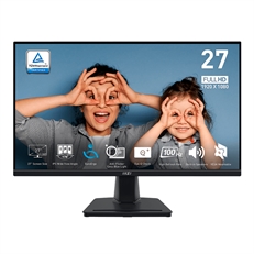 MSI PRO MP275 - Monitor, 27", FHD 1920 x 1080, IPS, 16:9, 100Hz Refresh Rate, HDMI, VGA, Black