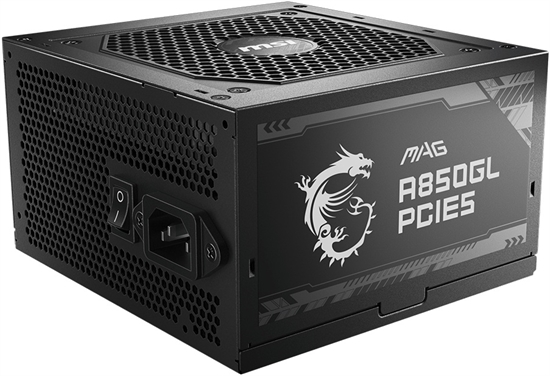 MSI PSU MPG A850GL PCIE5 80 GOLD MODULAR Front View 1
