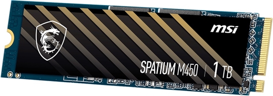 MSI SSD SPATIUM M450 NVME M 2 1TB Front View 4