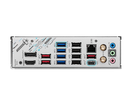 MSI X670E GAMING PLUS WIFI ports