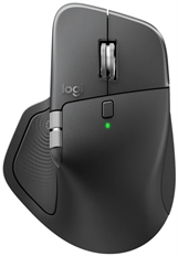 Logitech MX Master 4 - Mouse, Inalámbrico, Bluetooth, USB, Óptico, 8000 dpi, Grafito