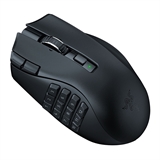 Razer Naga V2 HyperSpeed - Mouse Gaming, Inalámbrico, Bluetooth, USB, Óptico, 30000 dpi, Negro