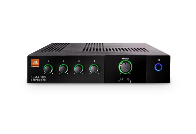 NCSMA180-U-US 4-Input 80W Commercial Mixer and Amplifier-Lateral View
