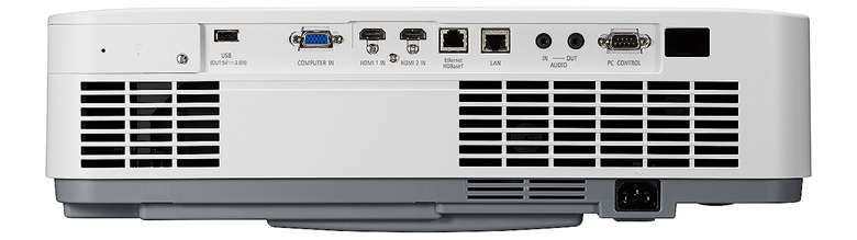 NEC NP-P627UL back and ports