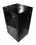 Newlink  - Wall Mount Enclosure with Tempered Glass Door, 0.99m Height, 20U Capacity, 0.55m Total Depth with Built-in Fans, 30kg Load Capacity