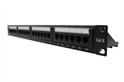 NEW-2666624 Negro-Patch-Panel-Cat6-Cat6A-de-24-Puertos-Vista Diagonal