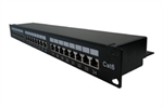 Newlink  - Network Patch Panel, 24x Cat6/Cat6A RJ45 Ports, 110 IDC Rear Termination, 19" 1U Rack Mount