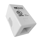 Nexxt Solutions AE180NXT09  - Caja de montaje en superficie, 1 puerto RJ45, compatible con Keystone, gabinete de pared para redes
