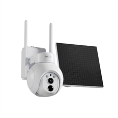Nexxt NHC-OP40SL  - 4G-LTE PTZ, Smart Solar Camera, 4MP, Motorized, White