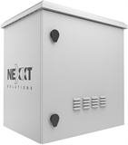 Nexxt Solutions NPC-O9U64P  - Gabinete Fijo para Exteriores con Montaje en Poste, Puerta Frontal con Cerradura, 9U, 600x450mm, IP55