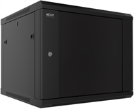 Nexxt Solutions NEC-F6U64B - Wall Cabinet with Tempered Glass Door, Assembled, 6U, 450mm