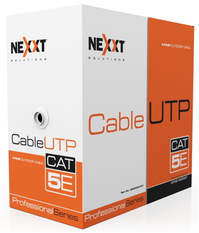 Cable en Bobina Nexxt Solutions UTP CAT 5E 100m Gris Caja