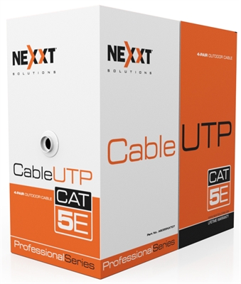 Cable en Bobina UTP CAT 5E CMX 305m Negro Caja