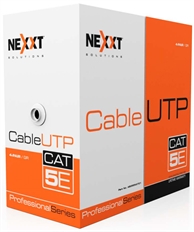 Cable en Bobina Nexxt Solutions - CAT 5E, 305m, Gris, CM