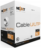 Cable En Bobina Nexxt Solutions  - CAT 5E, 305m, Gris, CMX, UTP