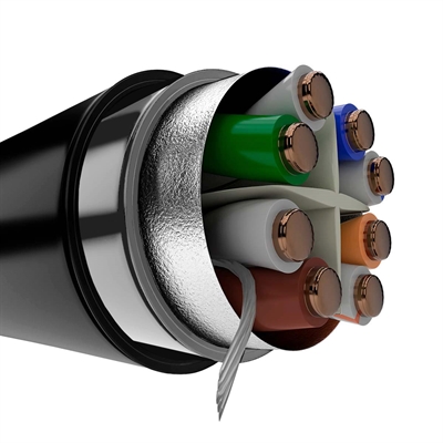 Nexxt Solutions Cat6 305m Black CMX FUTP ab356nxt37 back view
