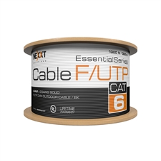 Cable En Bobina Nexxt Solutions AB356NXT37 CAT 6, 305m, Negro, CMX, F/UTP