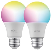 Nexxt Solutions NHB-C1102PK - Smart Bulb LED, RGB + White Light, 800 Lumens, WiFi 2.4GHz, 9W, 2 Units