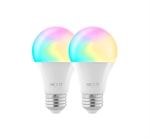 Nexxt Solutions NHB-C110M 2PK - Smart Bulb LED, RGB + White Light, 800 Lumens, WiFi 2.4GHz, 9W, 2 units