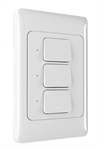 Nexxt Solutions NHE-T100 - Smart Switch, 3 Ways, WiFi 2.4GHz, Indoor Use, 3 Buttons, 1 Unit