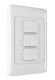 Nexxt Solutions NHE-T100 - Smart Switch, 3 Ways, WiFi 2.4GHz, Indoor Use, 3 Buttons, 1 Unit