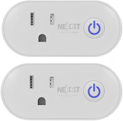 Nexxt Solutions NHP-S611M 2 pack Smart Plug 1 Outlet front view