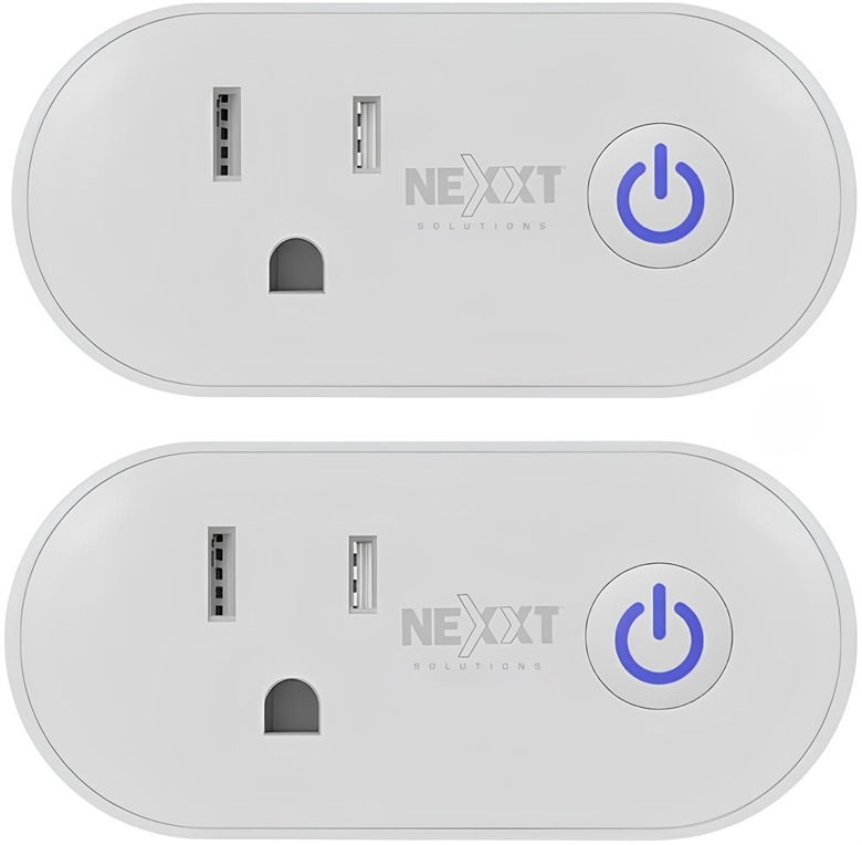 Nexxt Solutions NHP-S611M 2 pack Smart Plug 1 Outlet front view