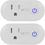 Nexxt Solutions NHP-S611M 2PK - Smart Plug, 1 Outlet, 100/240VCA, WiFi 2.4GHz, 2 Units