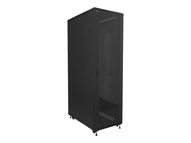 Nexxt Solutions NPC-T42U61B - Wheeled Floor Cabinet with Front Glass Door, Semi-assembled, 42U, 1000mm